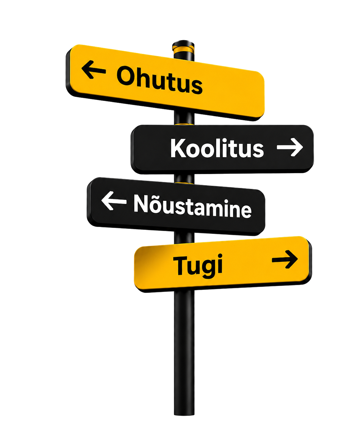 Ohutus · Koolitus · Nõustamine · Tugi